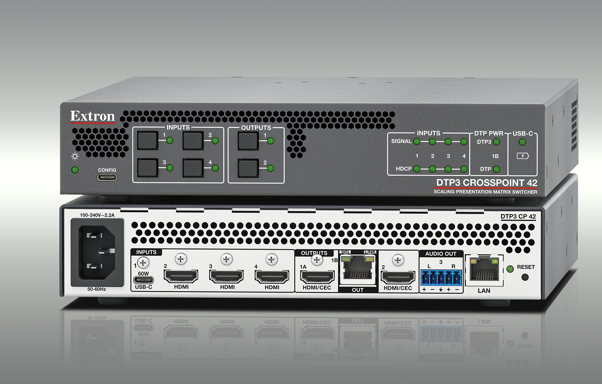 Extron представляет DTP3 CrossPoint 42: компактный матричный коммутатор 4K/60 для современных переговорных пространств